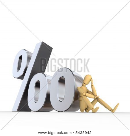 Poupée assis à par Mille signe