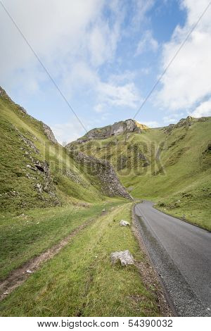 Views Of Winnats Pass In Derbyshire