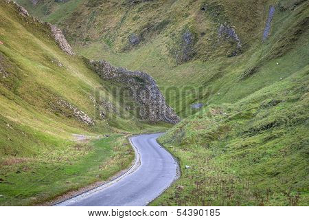 Views Of Winnats Pass In Derbyshire