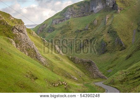 Views Of Winnats Pass In Derbyshire