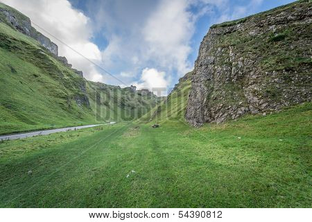 Views Of Winnats Pass In Derbyshire