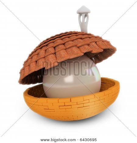 Cockleshell s perlou