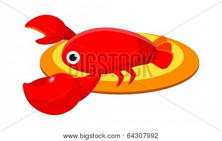 vector icon craw fish