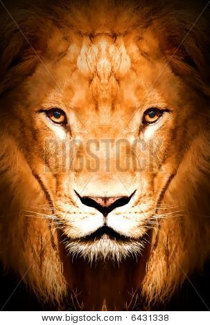 Lion Malerei