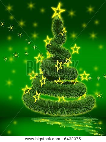 Christmas Tree with stars