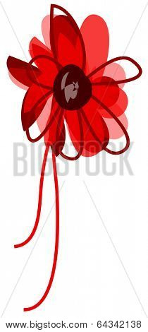 Vector illustration of a corsage