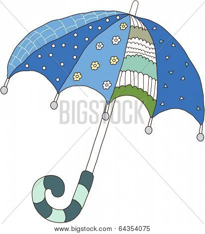 Vector illustration of a umbrella