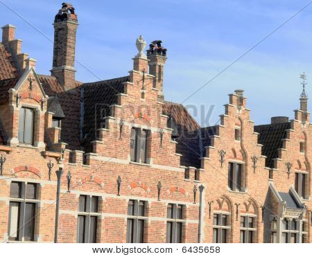 Krok střechami v Bruggách