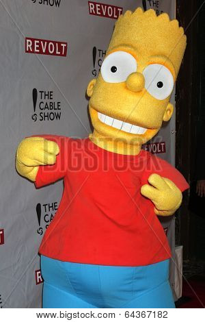 LOS ANGELES - APR 30:  Bart Simpson at the NCTA's Chairman's Gala Celebration of Cable with REVOLT at The Belasco Theater on April 30, 2014 in Los Angeles, CA