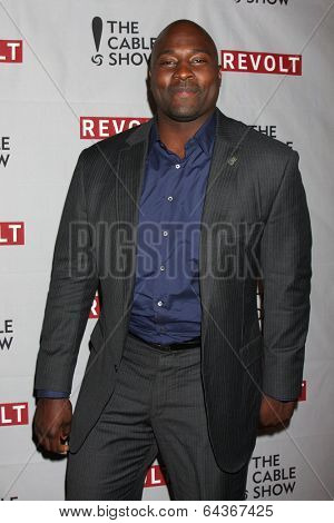 LOS ANGELES - APR 30:  Marcellus Wiley at the NCTA's Chairman's Gala Celebration of Cable with REVOLT at The Belasco Theater on April 30, 2014 in Los Angeles, CA