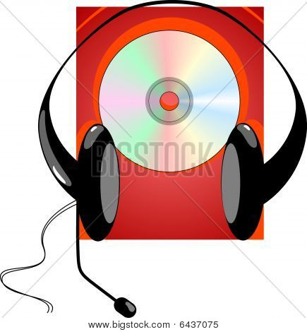 Sluchátka a disk