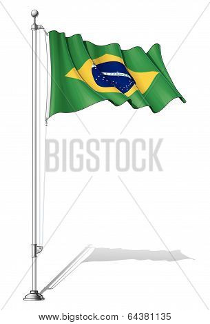 Flag Pole Brazil