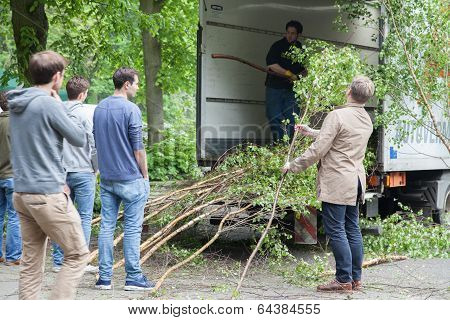 Maypol Sale Out Of A Transporter In Cologne, Germany