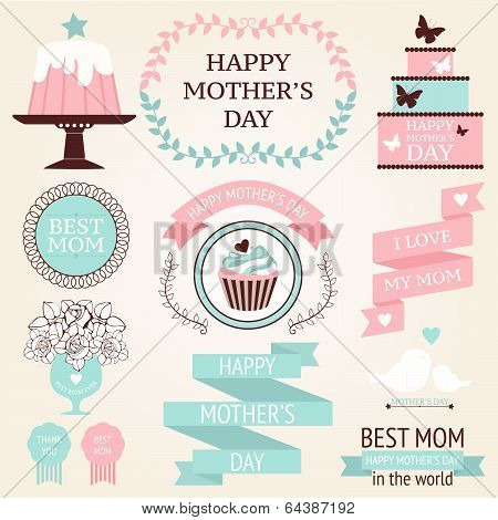 decorative design elements for Mother's day