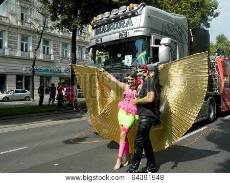 Couple at the Street Parade
