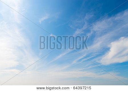 Stratus Clouds In Blue Sky