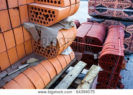 Stacks Of Silicate Bricks