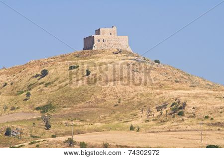 Monteserico Castle. Genzano di Lucania. Southern Italy.