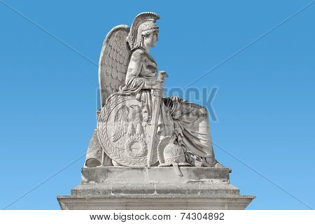 Monument Of Woman, France, Paris,  Sitting Warrior