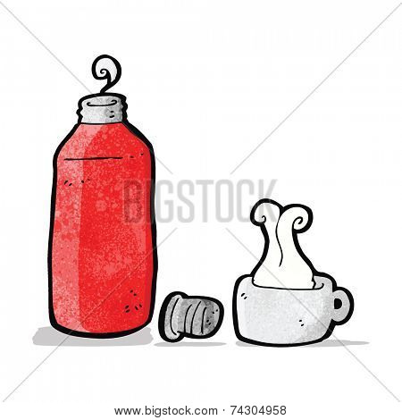 cartoon vacuum flask