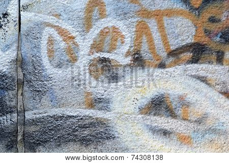 Chapped Paint On Wooden Background