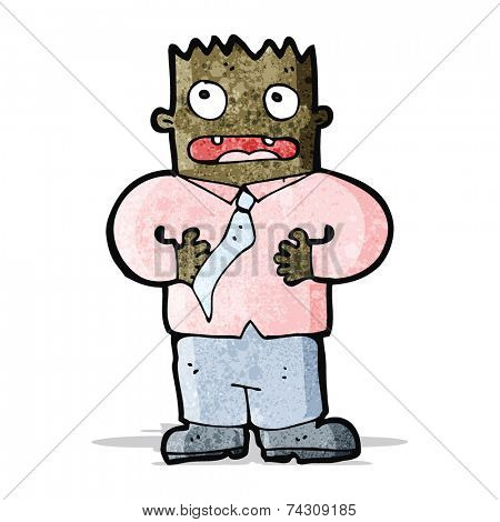 cartoon man gesturing to himself