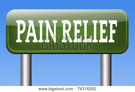 pain relief and management by pain killer or other treatment chronic pains sign  