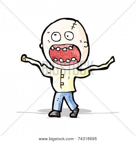 cartoon escaped lunatic