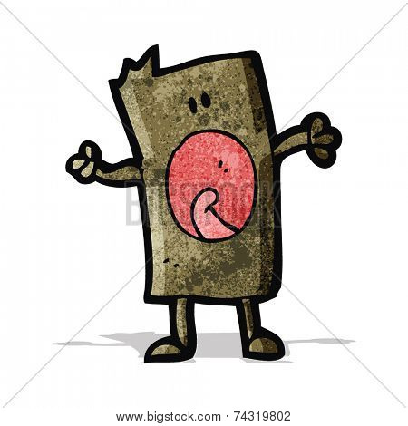 cartoon block head