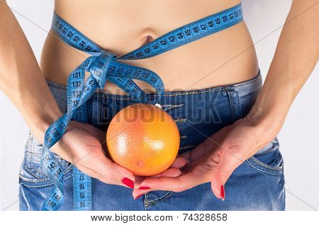 ?range Belly and Measuring Tape