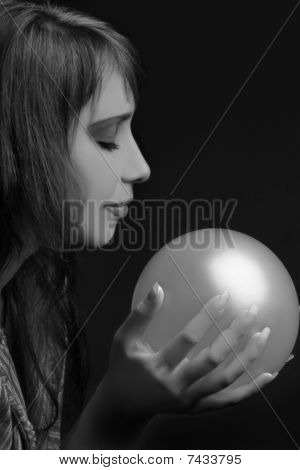 Kvinde med ballon