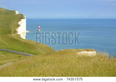 Lighthouse At Beachy Head. England
