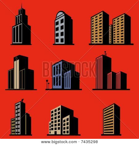 bâtiments modernes