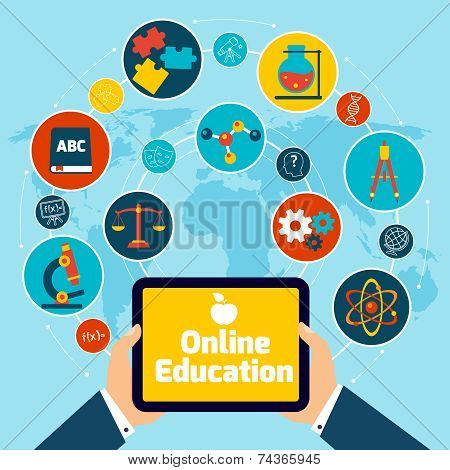 Online education concept