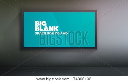 Blank billboard template | Easy to change content on the according layer | EPS10 Vector Background