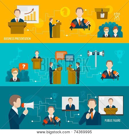 Public speaking banner set