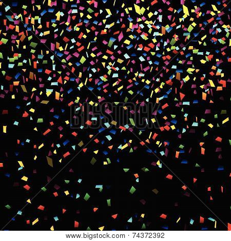 Festive background with confetti