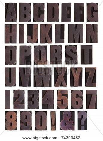 Wooden Alphabet
