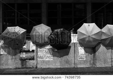 Umbrella Revolution In Causeway Bay