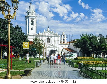 People Visit Iglesias Del Pinar