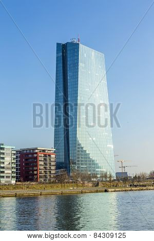 New Seat Of The European Central Bank In Frankfurt