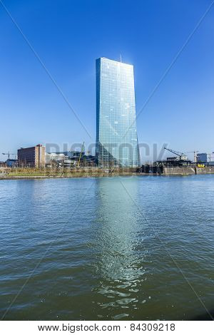 New Seat Of The European Central Bank In Frankfurt