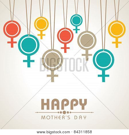 Mothers day greeting design