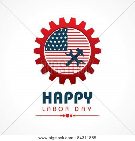 Creative happy labor day