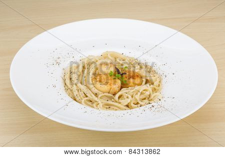 Pasta With Scallops