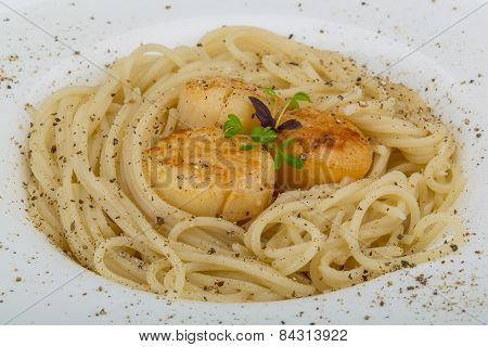 Pasta With Scallops