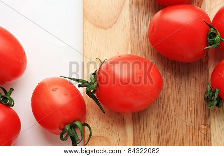 tomatoes scattered
