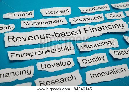 Revenue-based Financing Text On Piece Of Torn Paper