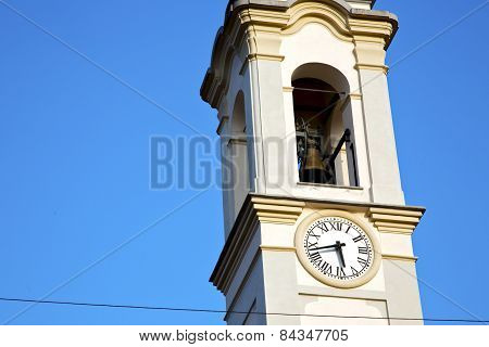In Gorla    The   Wall  And Church Tower  Sunny Day