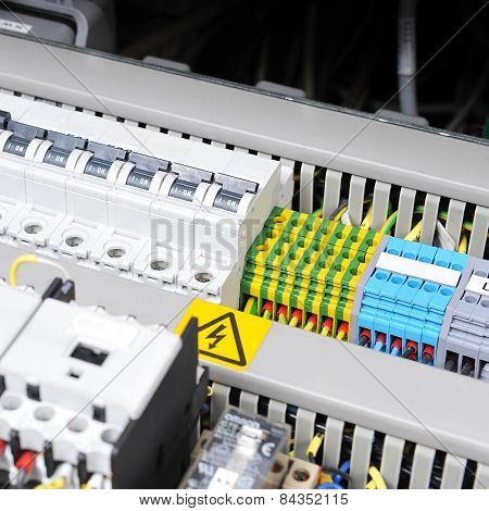 Panel With  Electrical Equipment